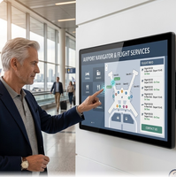 Affichage numérique 27 pouces RK3568 4+32G |   Écran IPS Full HD pour affichage publicitaire dans les aéroports PSE KC