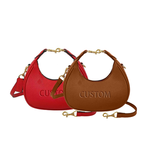 Logo personalizzato con Debossed in pelle vegana di alta qualità <span class=keywords><strong>borse</strong></span> da donna <span class=keywords><strong>borse</strong></span> da donna <span class=keywords><strong>borse</strong></span> a mano <span class=keywords><strong>borse</strong></span> personalizzate con tracolla a tracolla - Product Image 1