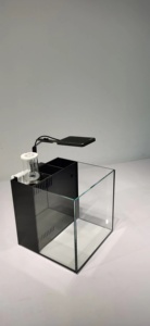 M100 A.S. <span class=keywords><strong>Aquarium</strong></span> en verre ultra-clair moderne Vente chaude 25/30/35/40/45CM Nano Reef Fish Tank Carré écologique pour la cuisine pour - Product Image 4