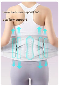 Ceinture de soutien lombaire ajustable avec logo personnalisé, respirante, avec plaque en acier, pour hommes et femmes, pour l'entraînement - Product Image 3