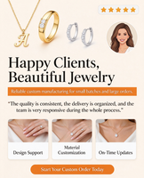 Parures de bijoux fantaisie plaqué or sur mesure Yueyingli (collier, boucles d'oreilles, bagues, bracelet) unisexe pour fêtes - Vente en gros OEM/ODM