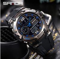 JY-Mall Sanda 6015 Montre Digitale : Mouvement Japonais Original, Pile Originale, Montre-bracelet Homme Unique et Tendance