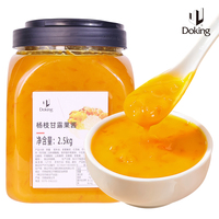 Pabrik doting sehat dan lezat 2.5kg Jam teh susu toko roti gelembung teh bahan mentah mangga Jam
