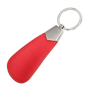 Yinote Leather Short Shoehorn Red Metal Keychain Portable Men Shoe <b>Puller</b> - Product Image 5