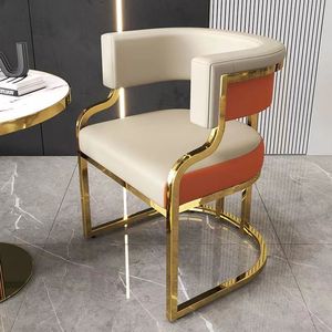 Silla de Comedor de Lujo KELLY, Silla de Sofá Mahjong para Oficina de Ventas de Hotel, Salón de Belleza, Silla de Maquillaje para Clientes de Salón de Uñas - Product Image 5
