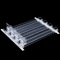 Étagère de poussoir de cigarettes de magasin de commodité automatique de poussoir de casse-croûte et de boisson de supermarché en plastique et matériel d'acryl