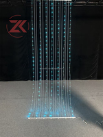 Bande lumineuse LED RGB ZKAI pour plafond, rideau lumineux, décoration suspendue, ornement de mariage, lumières de plafond