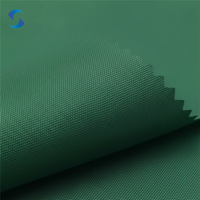 Tissu Oxford léger en polyester 100% enduit imperméable 600D vert pour doublure de tente, équipement de camping extérieur et ameublement