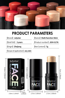 Stick de Maquillage Minéral Multi-Usages pour le Visage : Base de Teint, Contouring Naturel 3D, Fard à Joues, Fini Mat