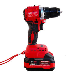 طقم مثقاب يدوي لاسلكي عالي الجودة 55 نيوتن متر، سرعتان، بطارية بمحرك عديم الفحمات للأدوات الكهربائية، مثقاب لاسلكي بالصدم LDD08-PS - Product Image 1