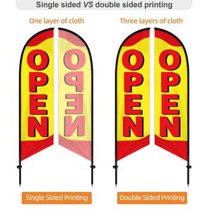 Banderas de Playa Portátiles Impermeables Promocionales, Asta de Aluminio, Sublimación a Doble Cara, Bandera Publicitaria para Tiendas de Cigarrillos - Product Image 3