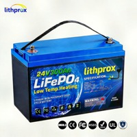 Batterie de chariot élévateur industriel au phosphate de fer et de lithium de qualité supérieure 24V 300AH pour centre de distribution Installation facile CE RoHS UN38.3 UL