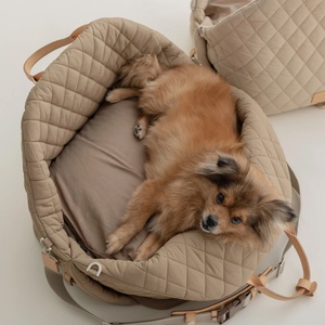 Quilted Pet <strong>Carrier</strong> Bag Multifunctional <strong>Dog</strong> Travel Bed Portable Handbag Car Seat <strong>Carrier</strong> for <strong>Small</strong> <strong>Dogs</strong> Cats - Product Image 4