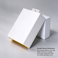 Boîte de papier de boîte de produit électronique d'écouteur de type livre imprimé UV avec le cintre et l'insertion d'EVA