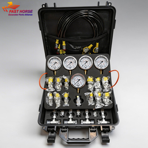 Kit de manomètres hydrauliques universels Hangood, outils de diagnostic pour excavatrices, compatibles avec toutes les marques d'excavatrices mondiales, pièces Volvo - Product Image 1