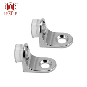 Leslie Glass Furniture Hardware Zinc Alloy Curve Shape <b>Shelf</b> Support Decoration Accessories GS - Product Image 4