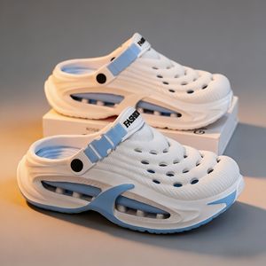 Chaussures à trous pour hommes 2026 # 39;s Foot-covered Baotou Spring New Beach Cross-border Quality Breathable EVA One-word Slippers - Product Image 1