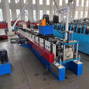 Machine de formage à froid de cadres de portes en V en acier inoxydable, contrôlée par PLC, avec moteur et roulement - Product Image 3