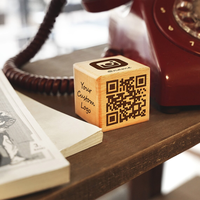 Panneaux de paiement de table et de signalisation Wi-Fi Airbnb en bois réutilisables avec logo personnalisé et codes QR multiples pour entreprises et réseaux sociaux