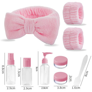 Ensemble <span class=keywords><strong>de</strong></span> 9 flacons <span class=keywords><strong>de</strong></span> voyage portables avec bandeau <span class=keywords><strong>de</strong></span> <span class=keywords><strong>spa</strong></span> et bracelets, contenants rechargeables étanches <span class=keywords><strong>pour</strong></span> outils <span class=keywords><strong>de</strong></span> maquillage - Product Image 1