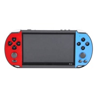 Consola de juegos Retro portátil X12, 5,1 pulgadas, doble balancín, reproductor de vídeo MP5, tarjeta TF para GB-A/ne-s