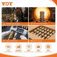 YDT M20 Presse-étoupe blindé en laiton à double compression, connecteur étanche antidéflagrant IP68
