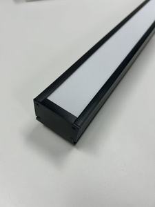 Hot bán công nghiệp cao lumen đen trắng nhôm tuyến tính hình dạng <span class=keywords><strong>LED</strong></span> mặt dây Đèn trần <span class=keywords><strong>Led</strong></span> tuyến tính ánh sáng với văn phòng - Product Image 4