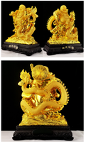 Décoration d'intérieur Fengshui, figurines de Bouddha riant en résine, design animal, ornements de dragon, figurines de Bouddha, statue, mascotte, Bouddha riant Maitreya