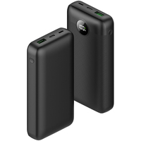 C2020 Batterie externe haute capacité 20000mAh à charge rapide, design compact, chargeur portable avec écran LED, vente en gros d'usine