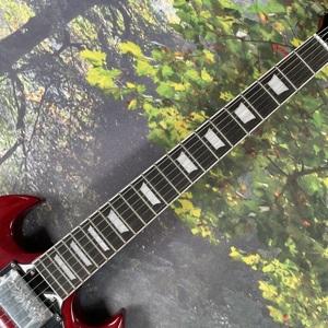 Màu Đỏ guitar điện 6 dây HH đón nhanh chóng vận chuyển ánh sáng Inlay <span class=keywords><strong>g</strong></span> Thương hiệu - Product Image 6