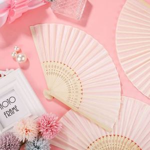 Custom Wedding Hand Fan Durable Plastic 200+ Color Options, Quick Customization - Product Image 4