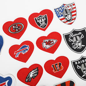 Hoge Kwaliteit Nfl Pro League Raider Raiders 3d Geborduurde Vilt Ijzer-Op Pailletten Kostuum Patch Stickers - Product Image 4