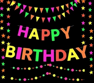 DAMAI <b>Star</b> Paper Garland Neon Streamer Black <b>Light</b> Decoration for Dark Glow Reactive Party Favors Supply Wedding Birthday Banner - Product Image 2