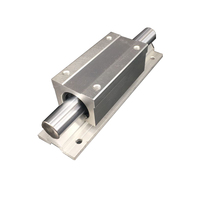 Rail linéaire cylindrique en aluminium à support d'arbre SBR16