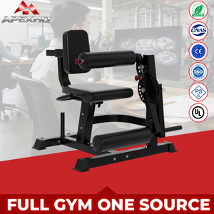 APEXHQ Équipement de musculation commercial : Machine multifonctionnelle assise pour curls et extensions de jambes, et presse à jambes à charge libre - Product Image 1