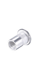 Rivets à tête plate en acier inoxydable 304 avec finition zinc, insert fileté Nutsert, fixations Yagu <span class=keywords><strong>BSOS</strong></span>, taille M2-M6, filetage 1/2 - Product Image 4