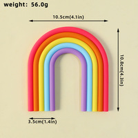 Décoration de gâteau arc-en-ciel Macaron de haute qualité