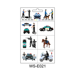 سلسلة تاتو شخصيات الشرطة المؤقتة للأطفال, سلسلة تاتو مخصصة تاتو مؤقت للأطفال ذرع الوجه/ملصقات الوشم ، ملصقات الوشم 160*98 ملم - Product Image 4