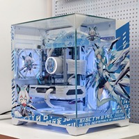 MATX Desktop Chassis met zijpaneel van gehard glas, compact ontwerp, Mini-ITX gaming computerkasten & -towers