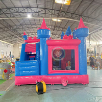 Château gonflable pour enfants, intérieur/extérieur, avec toboggan, jeux gonflables commerciaux, piscine à balles, jeux de saut