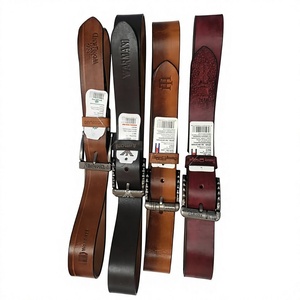 Nouvelle Arrivée Ceintures en Cuir de Vachette Vintage Écologiques Imperméables Longueur Personnalisable Boucle Carrée Solide Haute Résistance Robuste pour Hommes en Acier - Product Image 2