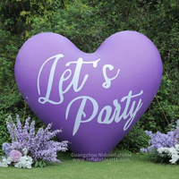 NIDO Décoration commerciale Ballon d'amour gonflable en PVC pour la publicité Gonflables Étanche Multicolore Durable Installation facile