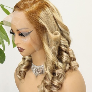 Pelucas sueltas hinchables FH de 20 pulgadas, cabello humano virgen 13x4, proveedor de pelucas frontales de encaje transparente de 1/18/2, 1/2" - Product Image 3