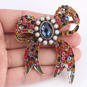 Büyük retro yay broş, moda kadın ceket aksesuarları pins takı - Product Image 5