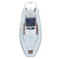 Bateau de plaisance gonflable en fibre de verre de 9,6 m (31,5 pi) avec tubes Hypalon et Orca, table à manger incluse, idéal pour les loisirs nautiques - À vendre