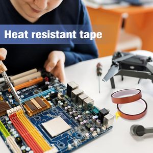 Ruban adhésif antistatique en polyimide ambre ESD haute température pour soudure de circuits imprimés, soudure à la vague, assemblage électronique 260°C - Product Image 6