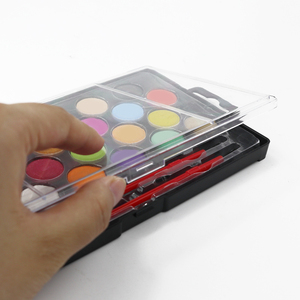 KAMEI – Kit d'artiste <span class=keywords><strong>aquarelle</strong></span> 24 couleurs, pigments de qualité supérieure, 2 feutres pinceaux professionnels <span class=keywords><strong>pour</strong></span> toile, papier et <span class=keywords><strong>dessin</strong></span> sur verre - Product Image 3