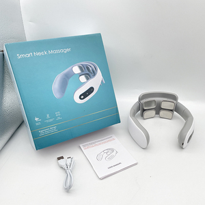 En FORMA DE <span class=keywords><strong>U</strong></span> 6 modos de baja frecuencia Tens pulso calor masajeador Cervical alivio de la fatiga Cervical circulación sanguínea cuello hombro masajeador - Product Image 6