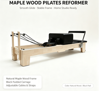 MJD M101C Lit de Pilates en Bois d'Érable - Équipement d'Exercice Durable et Sûr pour Adultes à Domicile/Studio, Yoga et Entraînement Physique