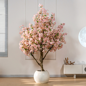 شجرة كرز صناعية كبيرة للبيع بالجملة مباشرة من المصنع، لديكور حفلات الزفاف والفنادق والمنازل، نباتات صناعية - Product Image 2